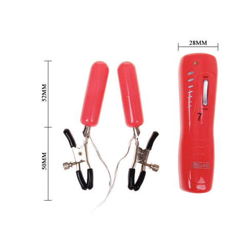 Vibrating Nipple Clamps Black